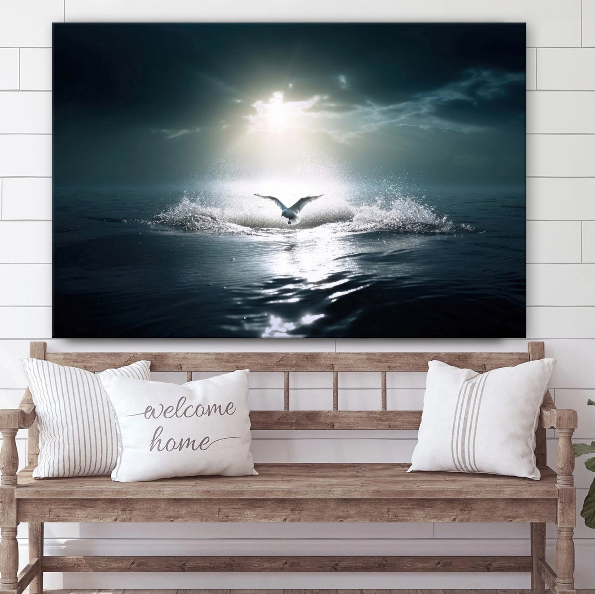 Holy Ghost Jesus Bible Art Modern Bible - Canvas Picture - Jesus Canvas Pictures - Christian Wall Art