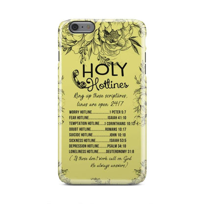 Holy Hotlines Phone Case - Christian Phone Cases - Religious Phone Case