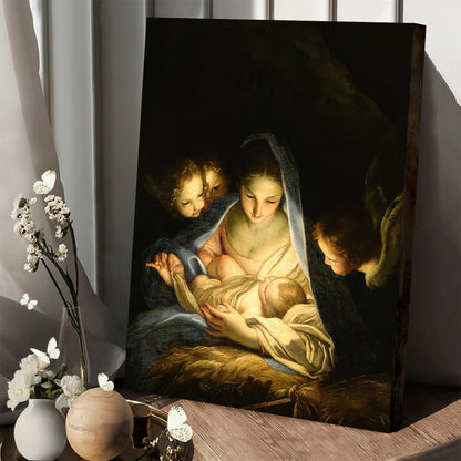 Holy Night  Canvas Wall Art - Jesus Canvas Pictures - Christian Wall Art