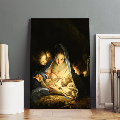 Holy Night  Canvas Wall Art - Jesus Canvas Pictures - Christian Wall Art