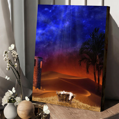 Holy Night Portrait Canvas Wall Art - Christmas Gift