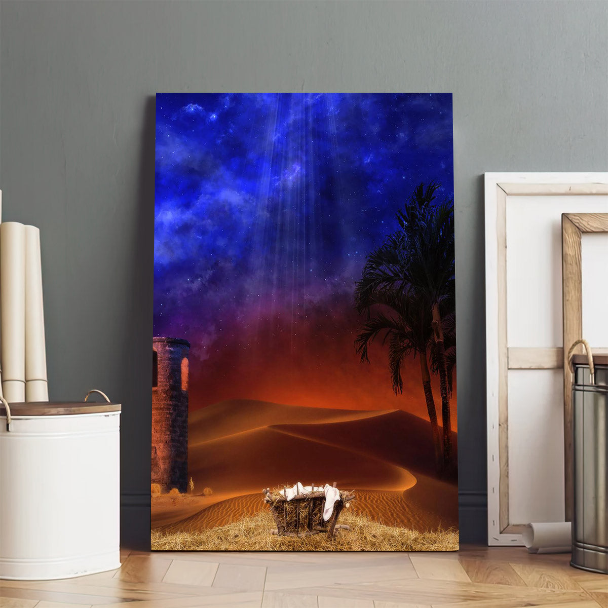 Holy Night Portrait Canvas Wall Art - Christmas Gift