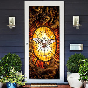 Holy Spirit Dove Door Cover - Religious Door Decorations