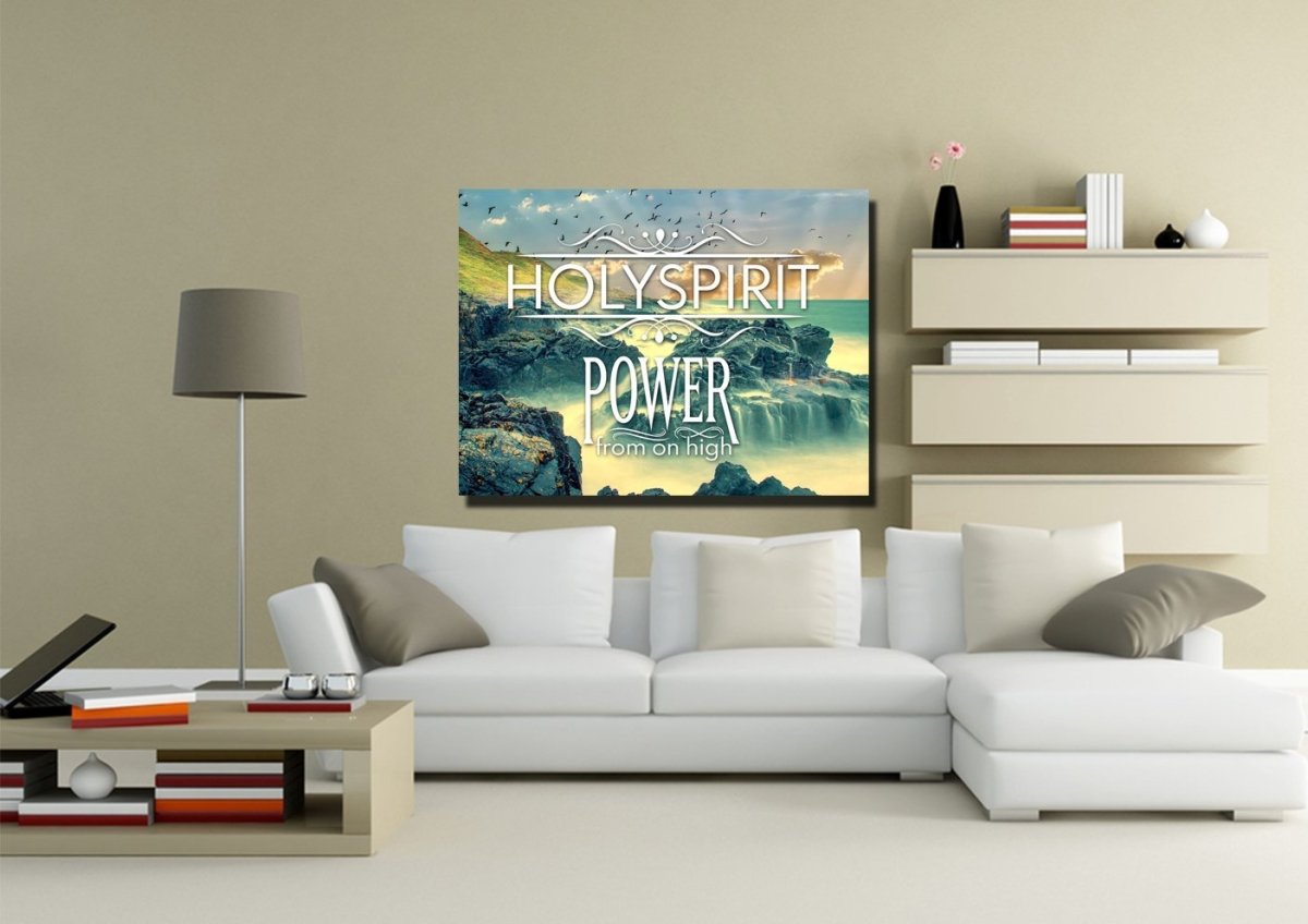 Holy Spirit Power From On High Wall Art Canvas Print - Christian Canvas Wall Art