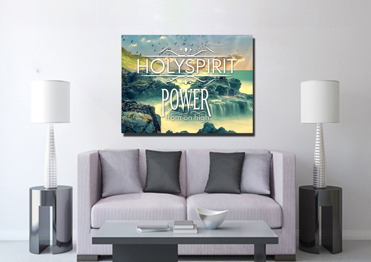 Holy Spirit Power From On High Wall Art Canvas Print - Christian Canvas Wall Art