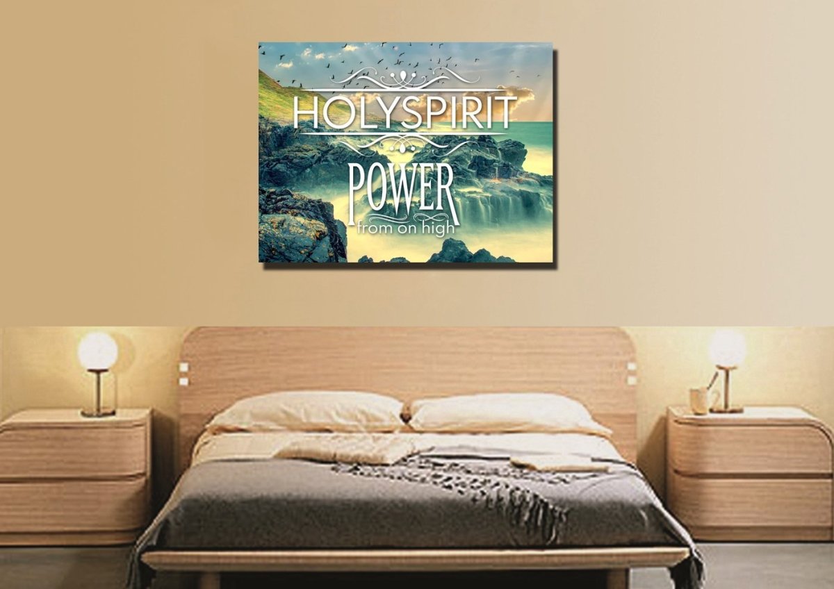 Holy Spirit Power From On High Wall Art Canvas Print - Christian Canvas Wall Art