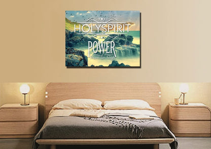 Holy Spirit Power From On High Wall Art Canvas Print - Christian Canvas Wall Art