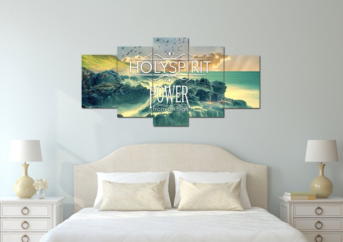 Holy Spirit Power From On High Wall Art Canvas Print - Christian Canvas Wall Art