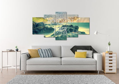 Holy Spirit Power From On High Wall Art Canvas Print - Christian Canvas Wall Art