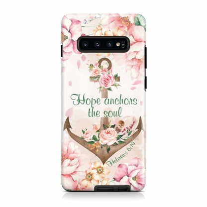 Hope Anchors The Soul Hebrews 619 Phone Case Bible Verse Phone Cases - Scripture Phone Cases - Iphone Cases Christian