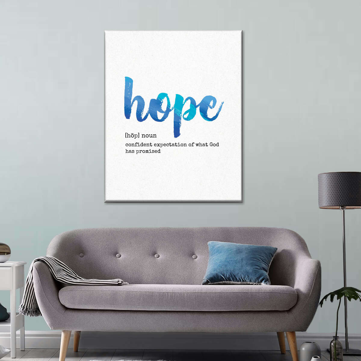 Hope Definition Canvas Wall Art - Canvas Religious Wall Art - Christian Wall Decor Living Room