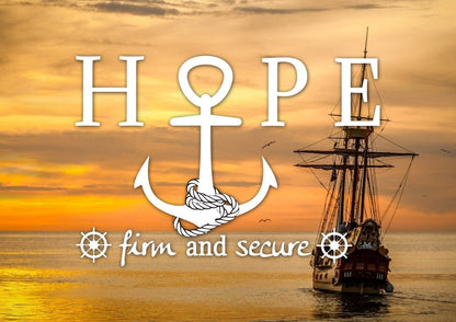 Hope Firm And Secure Wall Art Canvas Print - Christian Canvas Wall Art
