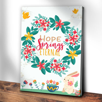 Hope Springs Eternal Canvas Wall Art - Easter Canvas Pictures - Religious Wall Decor