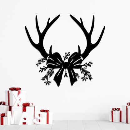 Horn Christmas Metal Wall Art - Metal Christmas Signs - Christmas Gift - Ciaocustom