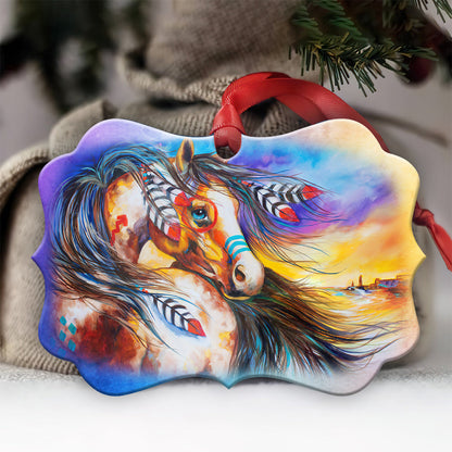 Horse 2 Metal Ornament - Christmas Ornament - Christmas Gift