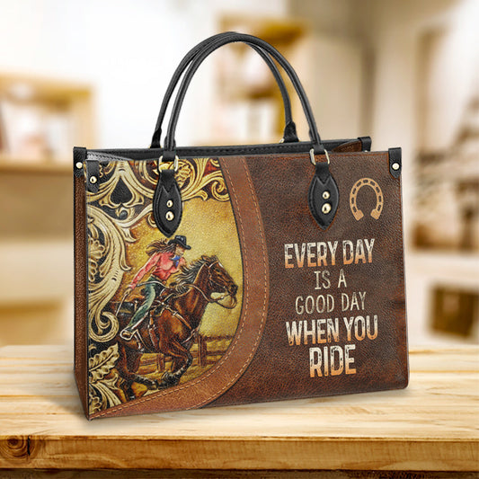 Horse Every Day Is A Good Day When You Ride Leather Bag - Women's Pu Leather Bag - Best Mother's Day Gifts