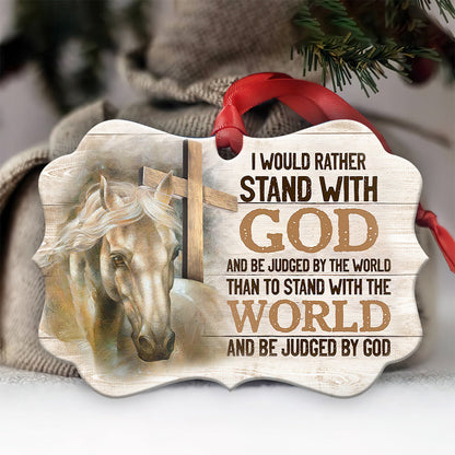 Horse Faith Metal Ornament - Christmas Ornament - Christmas Gift