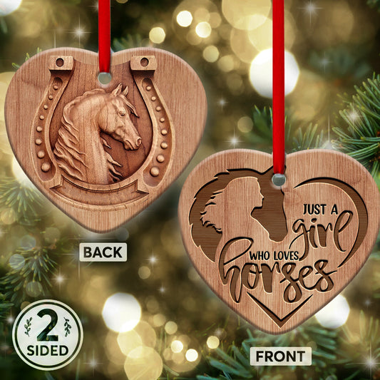 Horse Heart Ornament - Christmas Ornament - Ciaocustom