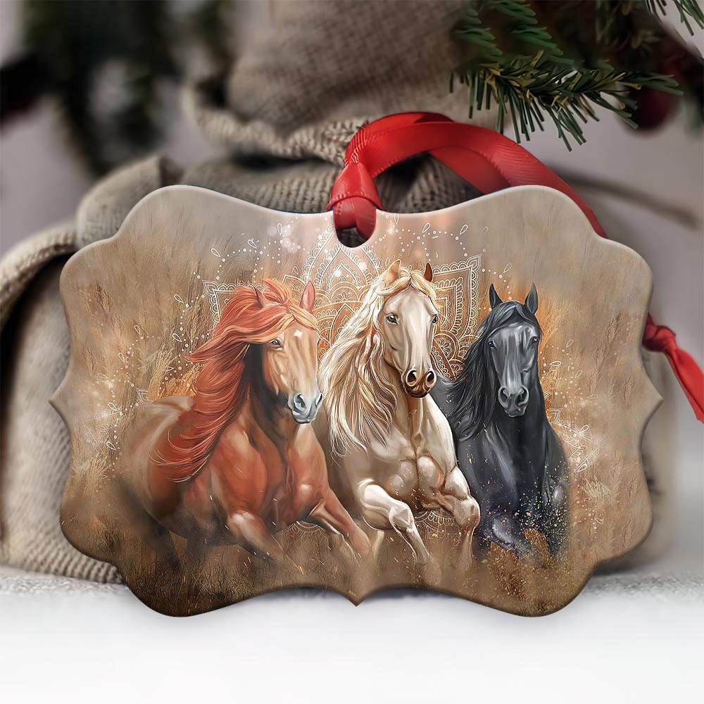 Horse Lover Metal Ornament - Christmas Ornament - Christmas Gift