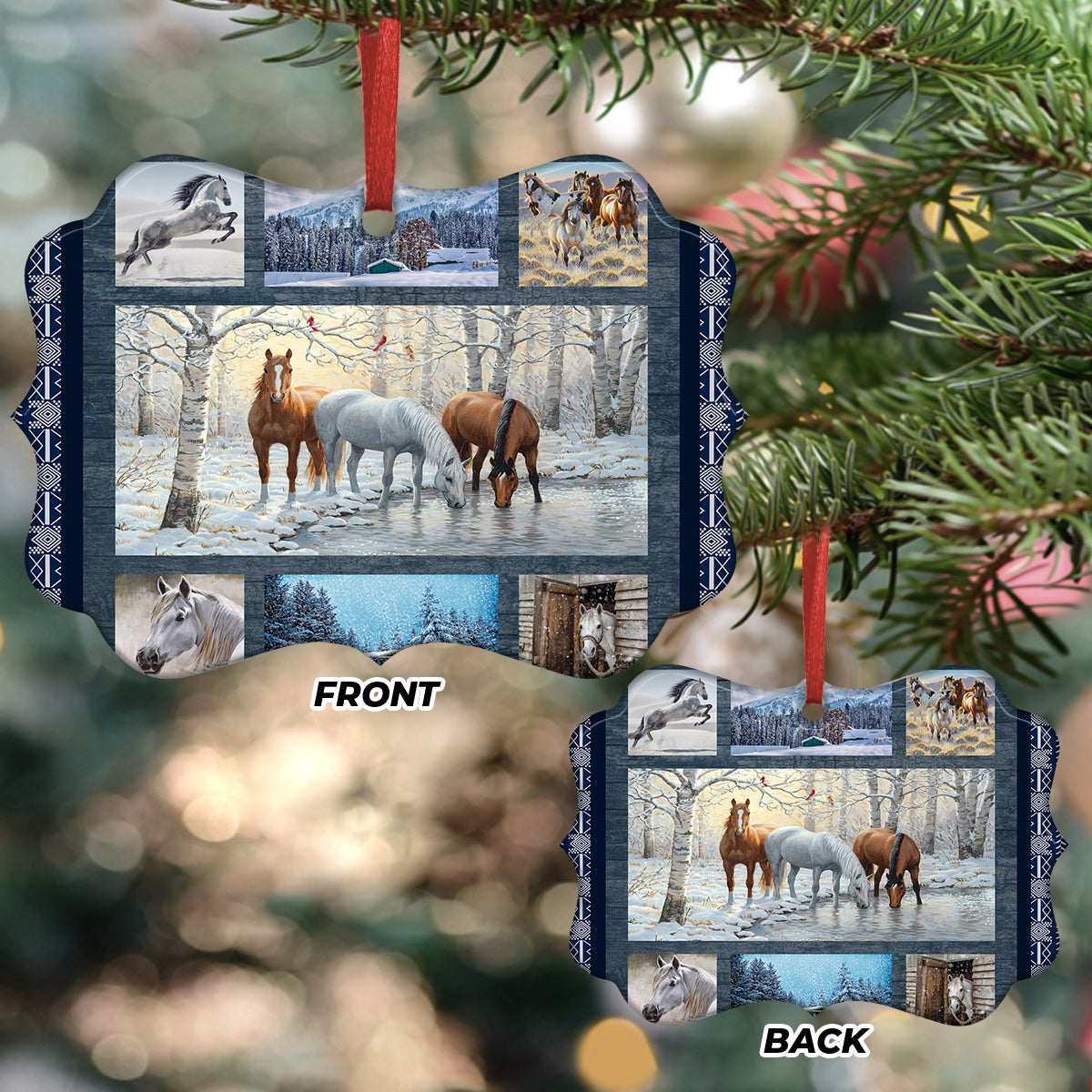 Horse Lover Ornament - Christmas Ornament - Ciaocustom