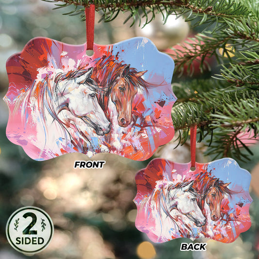 Horse Metal Ornament - Christmas Ornament - Christmas Gift