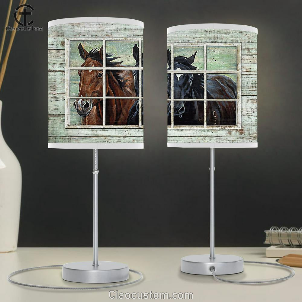 Horse of God Table Lamp For Bedroom - Bible Verse Table Lamp - Religious Room Decor
