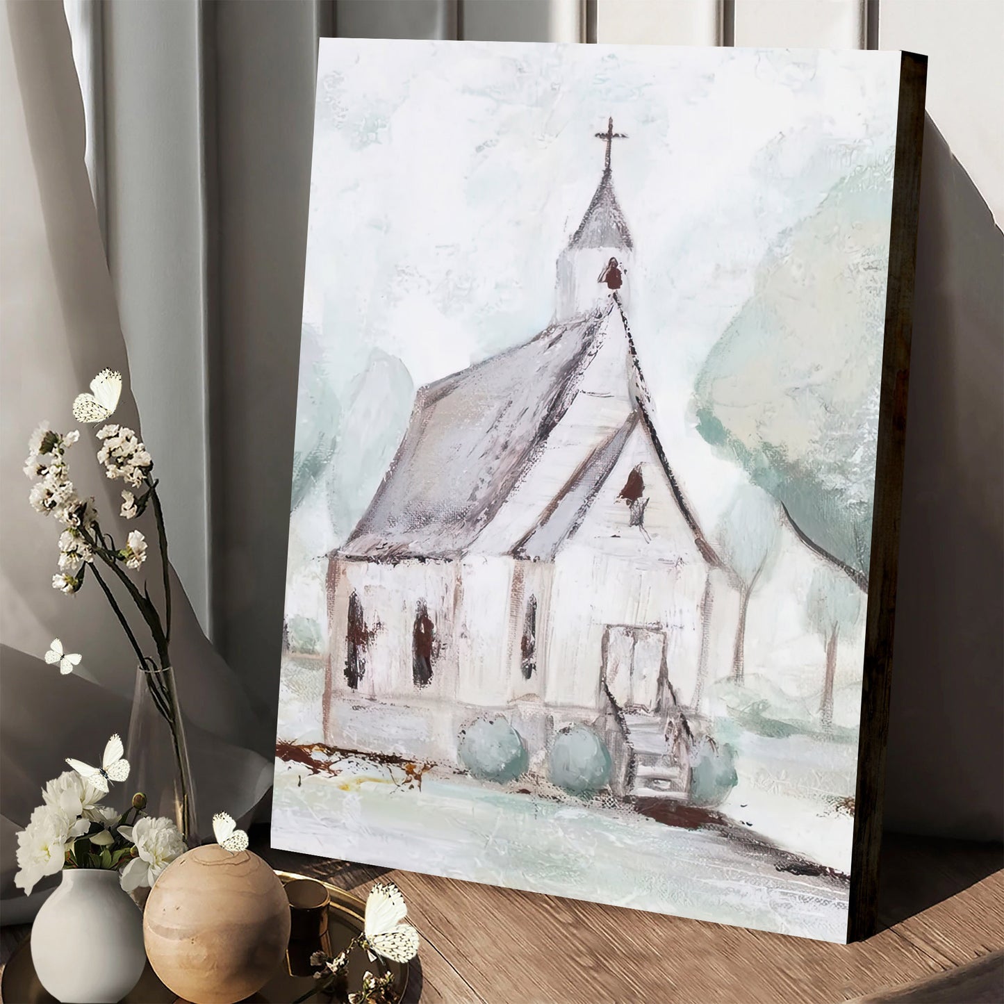 House of God Church Paper Print - Wall Decorator - Religious Wall Art Canvas