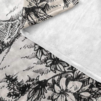 How Beautiful On The Mountains Are The Feet Isaiah 527 Fleece Blanket - Christian Blanket - Bible Verse Blanket