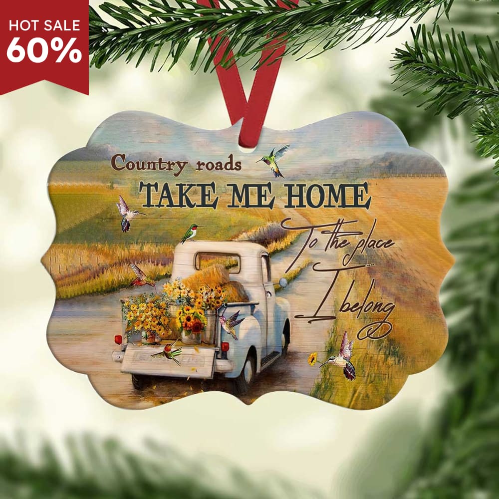 Hummingbird Faith Country Road Ornament - Christmas Ornament - Ciaocustom