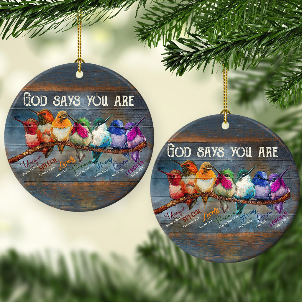 Hummingbird Faith Faith Bigger Cle Ornament - Christmas Ornament - Ciaocustom