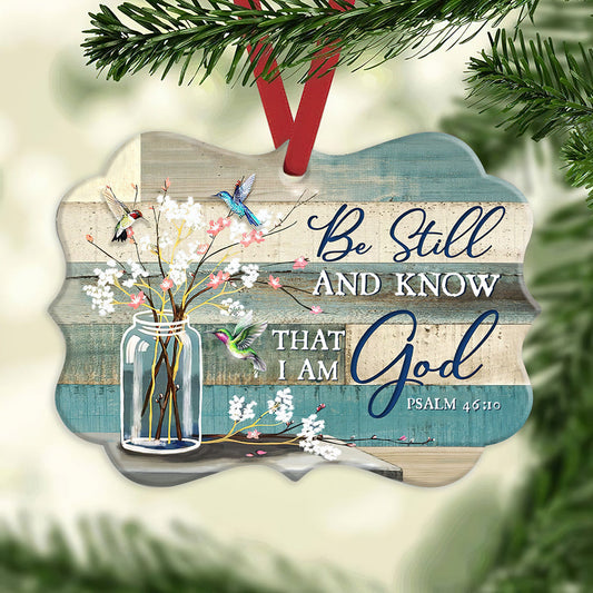 Hummingbird Faith Metal Ornament - Christmas Ornament - Christmas Gift