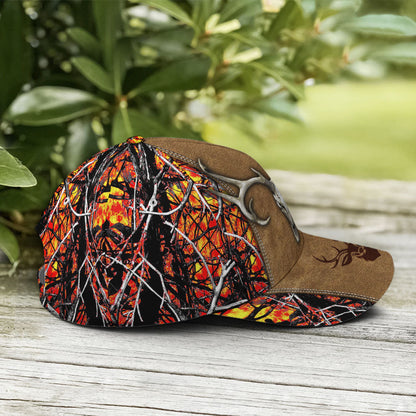 Hunting Camouflage Multicolor Deer Logo Baseball Cap