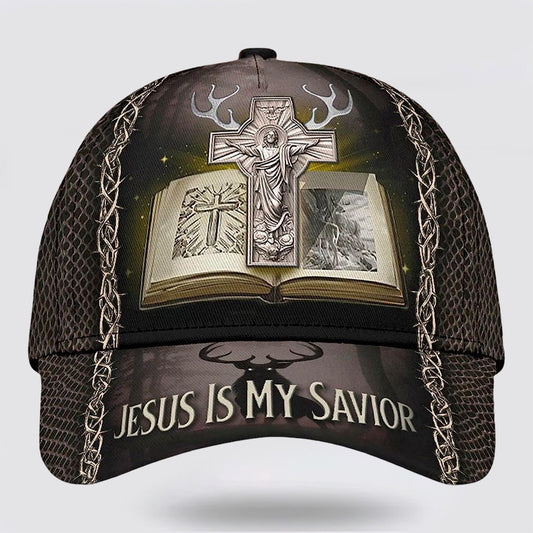 Hunting Jesus Is My Savior Baseball Cap - Christian Hats for Men and Women