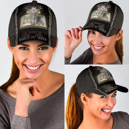 Hunting Jesus Is My Savior Baseball Cap - Christian Hats for Men and Women