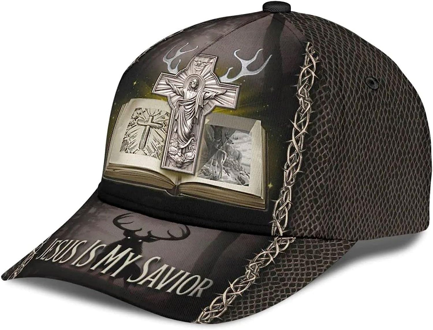 Hunting Jesus Is My Savior Baseball Cap - Christian Hats for Men and Women
