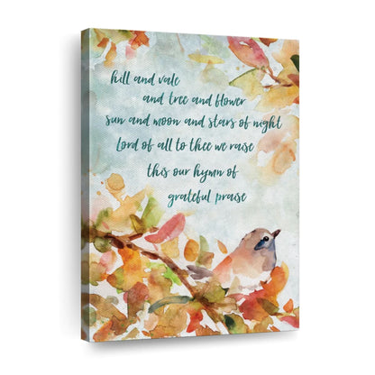 Hymn Of Praise Bird Canvas Wall Art - Canvas Religious Wall Art - Christian Wall Decor Living Room