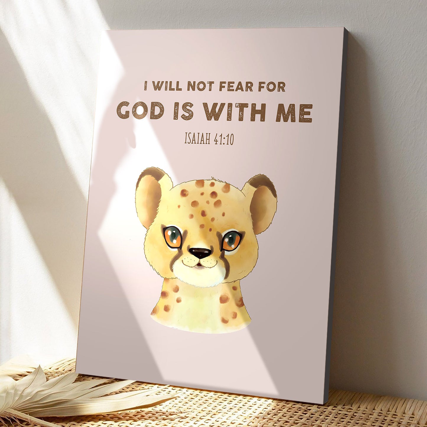 I Will Not Fear For God Is With Me - Christian Canvas Prints - Faith Canvas - Bible Verse Canvas - Ciaocustom