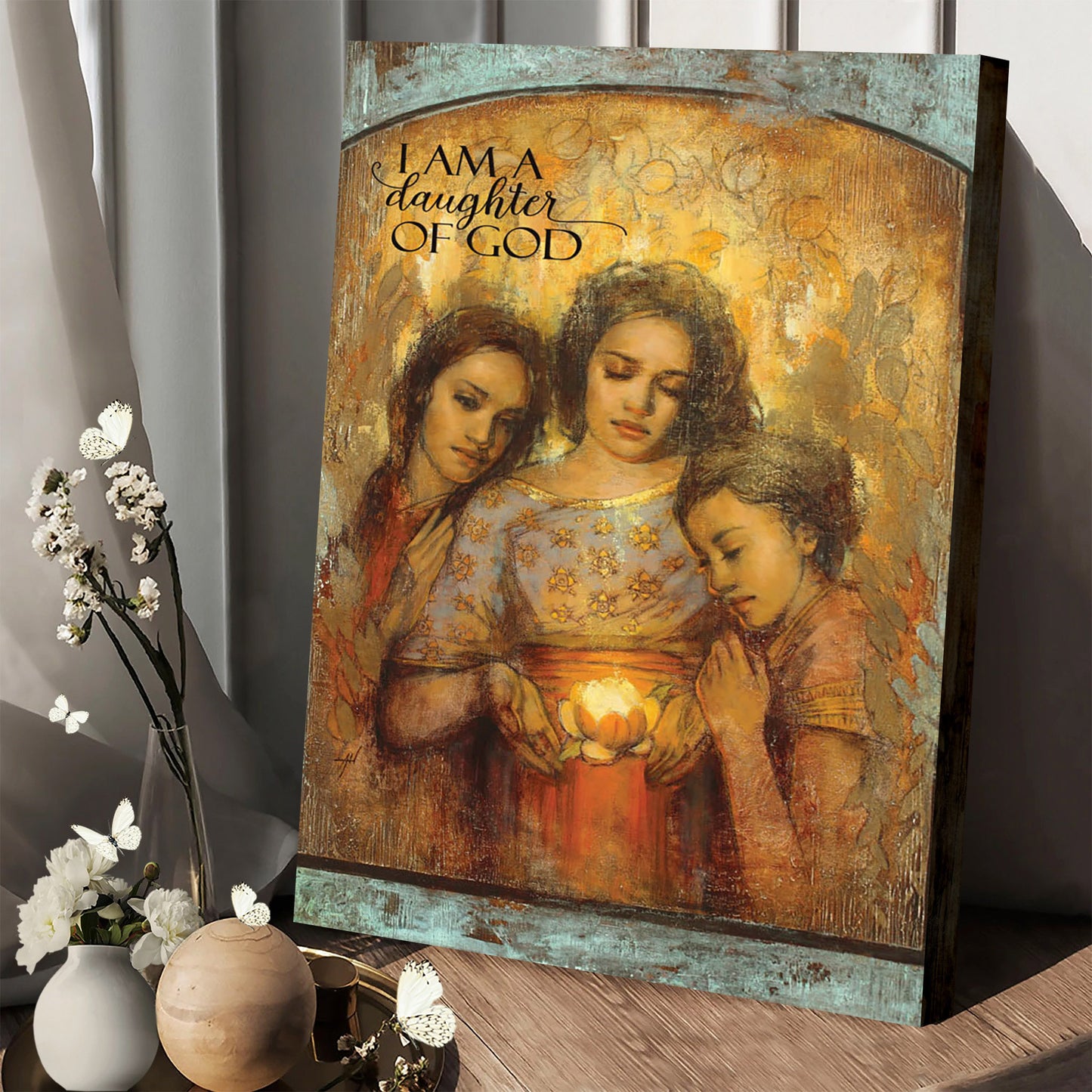 I Am A Daughter Of God Canvas Picture - Jesus Canvas Wall Art - Christian Wall Art