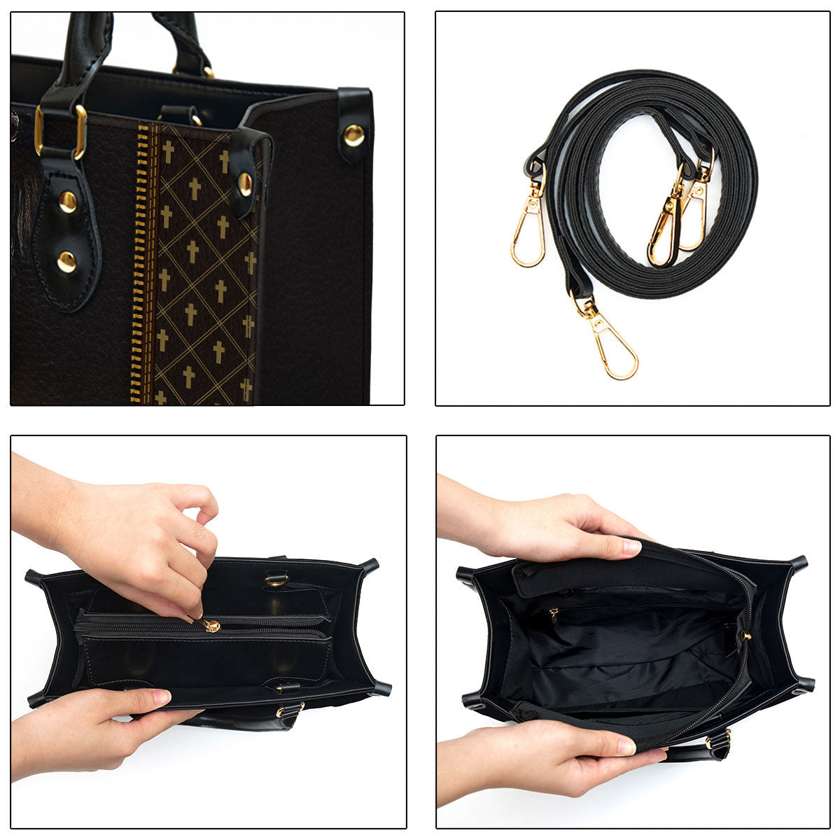 I Am A Daughter Of God Lion Leather Handbag - Religious Gifts For Women - Women Pu Leather Bag