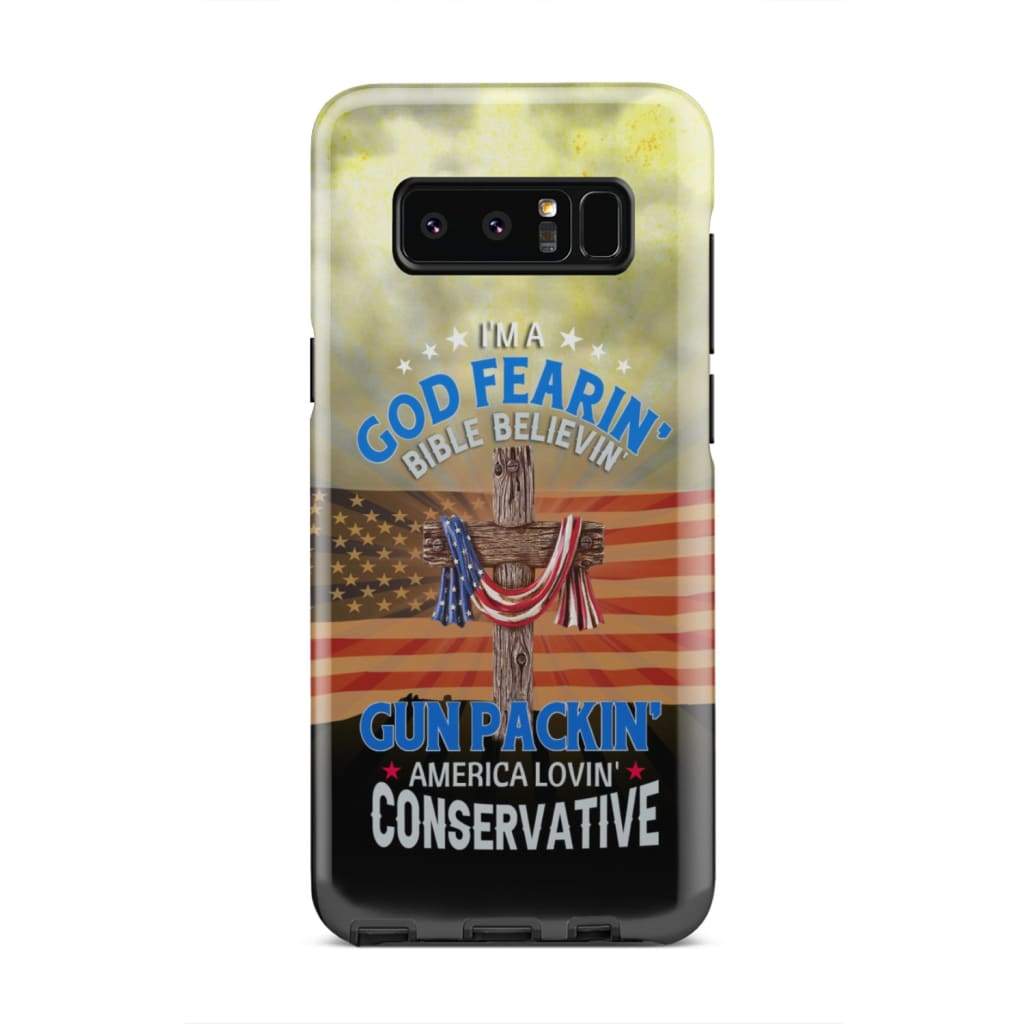 I Am A God Fearing Bible Believing Phone Case - Inspirational Bible Scripture iPhone Cases