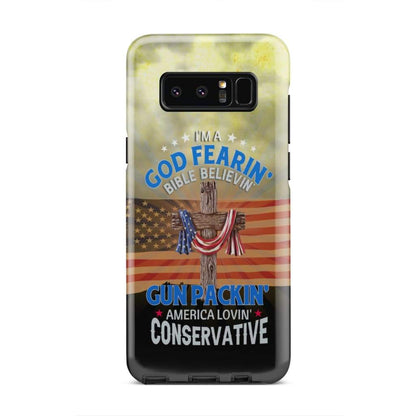 I Am A God Fearing Bible Believing Phone Case - Inspirational Bible Scripture iPhone Cases