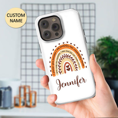 I Am Fearfully and Wonderfully Made Personalized Custom Phone Case - Bible Verse IPhone & Samsung Cases