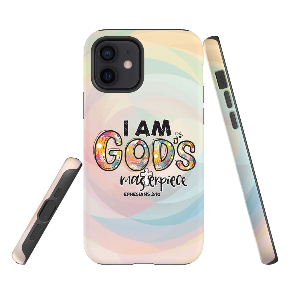 I Am God's Masterpiece Ephesians 210 Phone Case - Inspirational Bible Scripture iPhone Cases