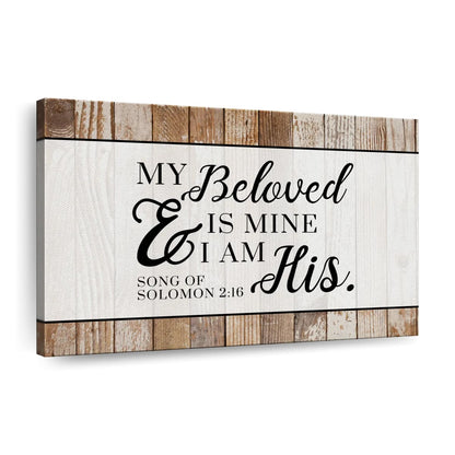 I Am His Sign Canvas Wall Art - Christian Canvas Wall Art - Religious Wall Art Canvas