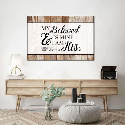 I Am His Sign Canvas Wall Art - Christian Canvas Wall Art - Religious Wall Art Canvas