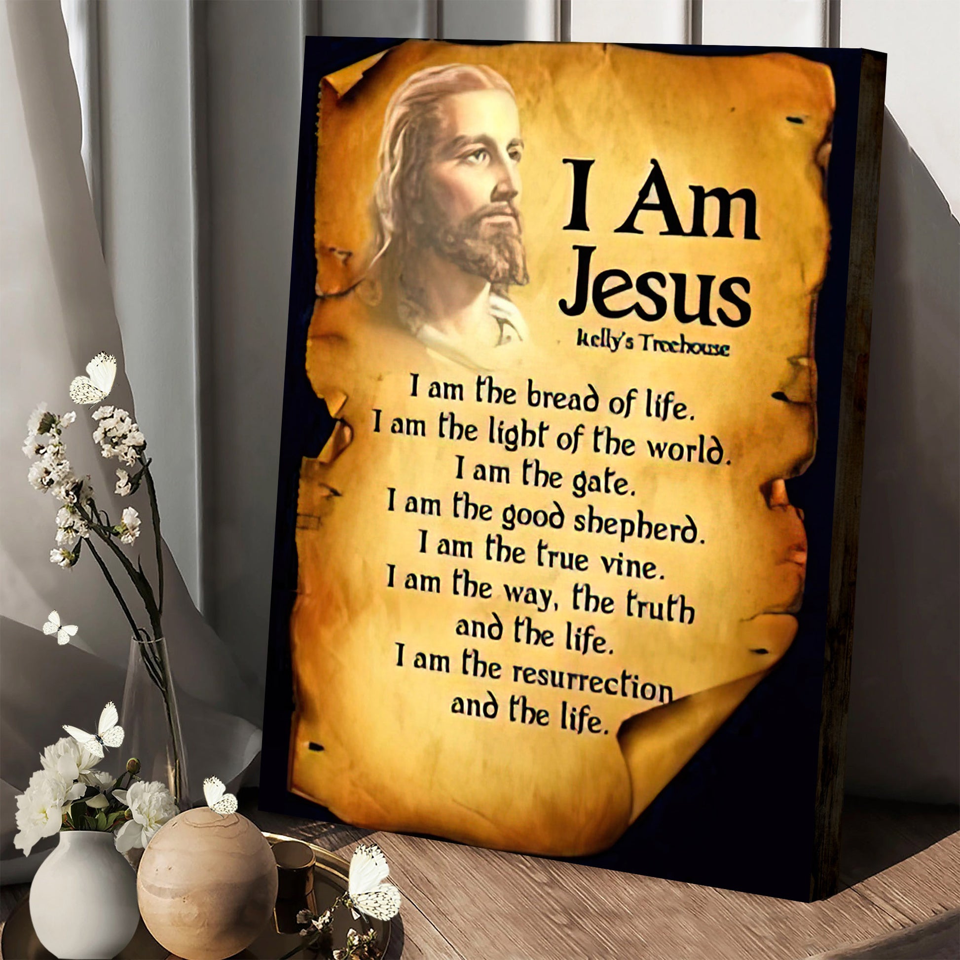 I Am Jesus Canvas Pictures - Jesus Painting Canvas - Christian Canvas Wall Art