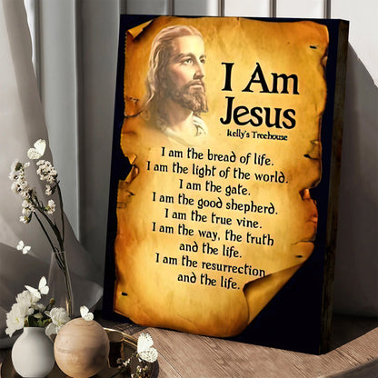 I Am Jesus Canvas Pictures - Jesus Painting Canvas - Christian Canvas Wall Art