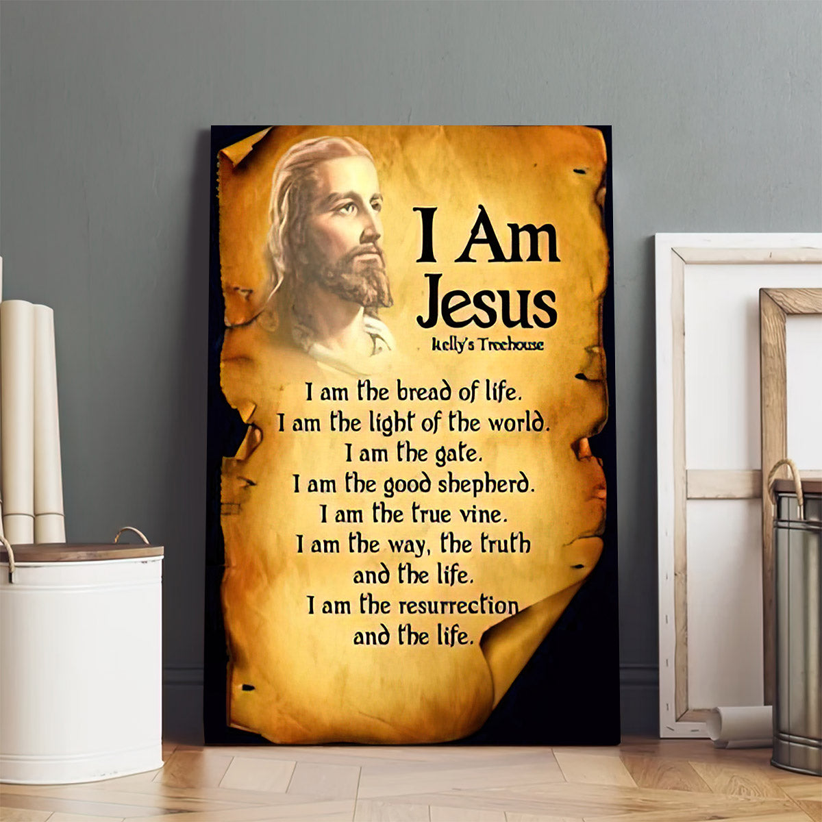 I Am Jesus Canvas Pictures - Jesus Painting Canvas - Christian Canvas Wall Art