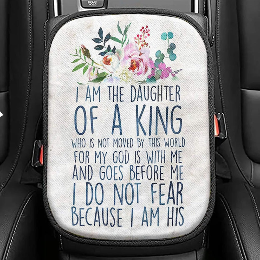 I Am The Daughter Of The King Seat Box Cover, Christian Gift For Women