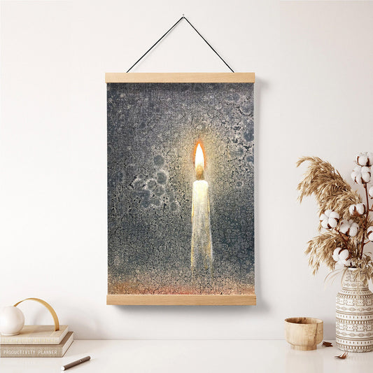 I Am The Light Hanging Canvas Wall Art - Jesus Picture - Jesus Portrait Canvas - Religious Canvas
